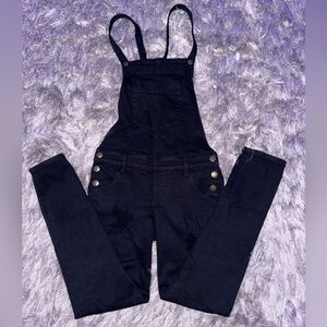 Guess Black Denim Women's Overalls - Strappy Bib Style